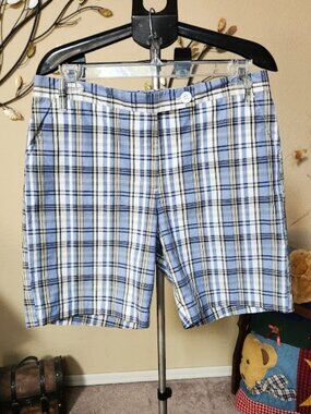 NWT Nautica ladies sz 12 plaid Bermuda shorts